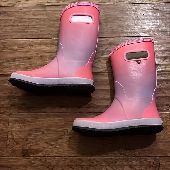 Bogs Kids Rain Boots Ombre Pink/Rose Multi Youth Size 5 - Picture 2 of 8